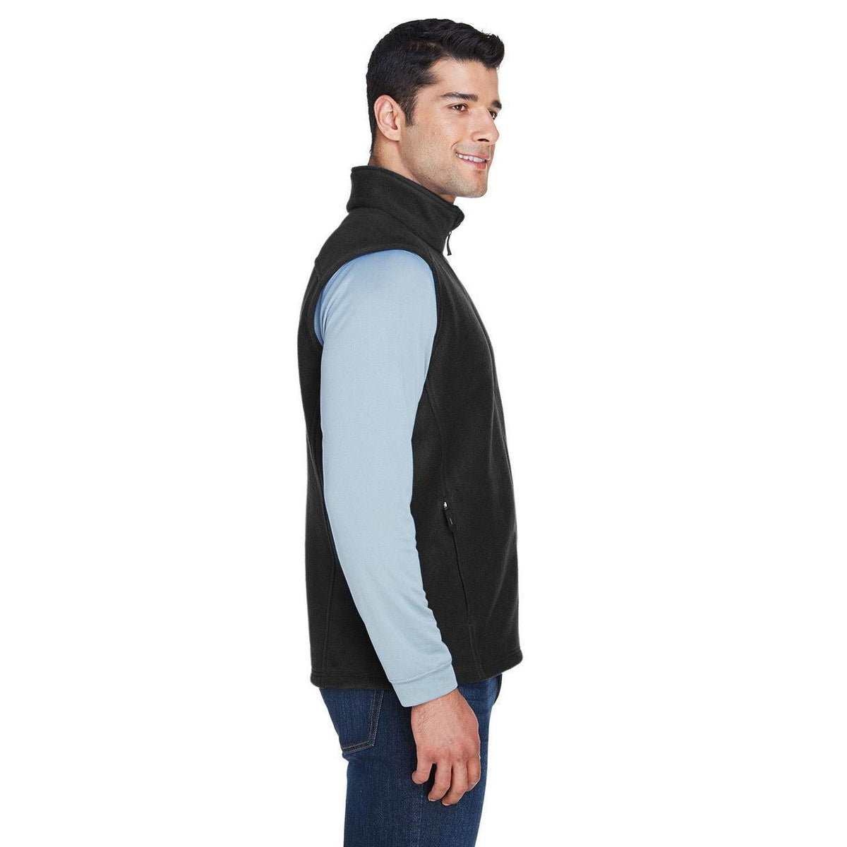 no-logo Core 365 Tall Journey Fleece Vest-Men's Layering-CORE365-Thread Logic