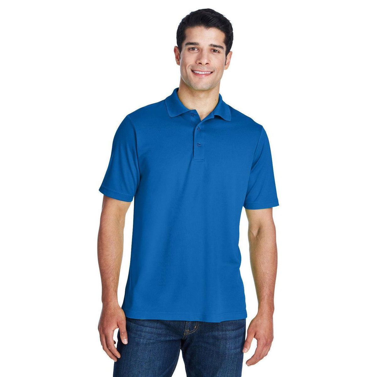 no-logo Core 365 Tall Performance Pique Polo Shirt-Men's Polos-CORE365-True Royal-LT-Thread Logic