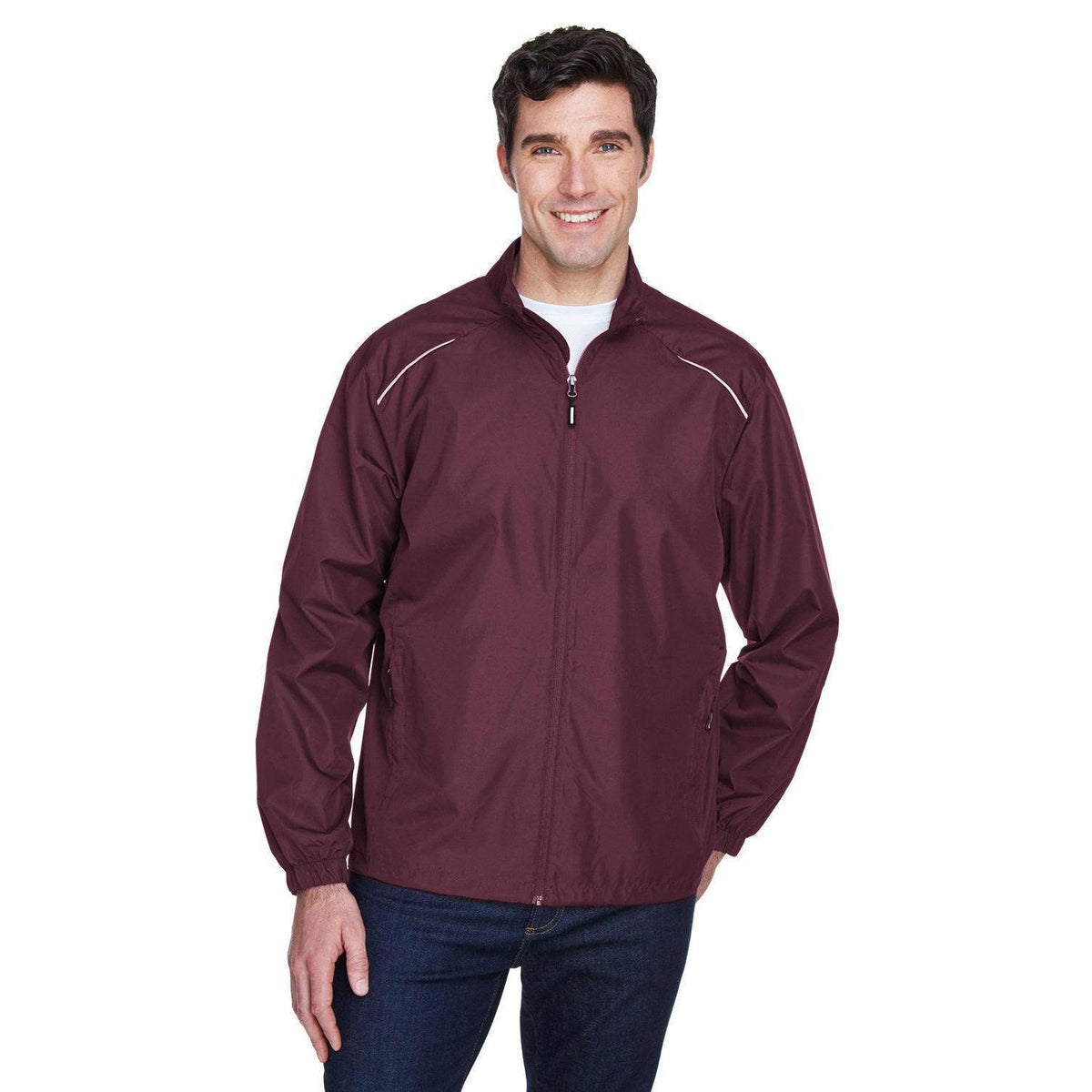 no-logo Core 365 Unlined Lightweight Jacket-Men's Jackets-CORE365-Burgundy-S-Thread Logic