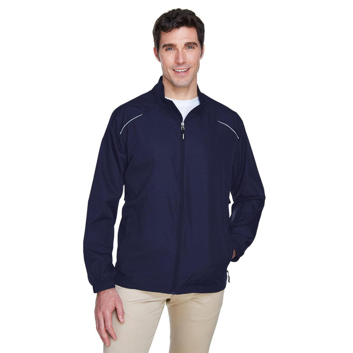 no-logo Core 365 Unlined Lightweight Jacket-Men's Jackets-CORE365-Classic Navy-S-Thread Logic