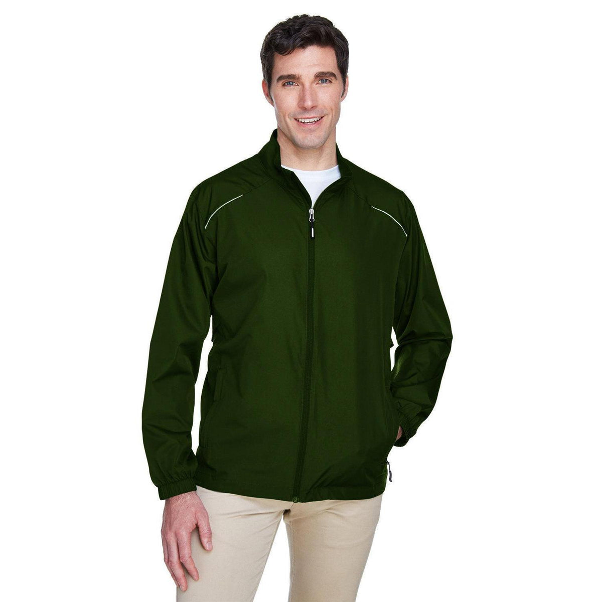 no-logo Core 365 Unlined Lightweight Jacket-Men's Jackets-CORE365-Forest-S-Thread Logic