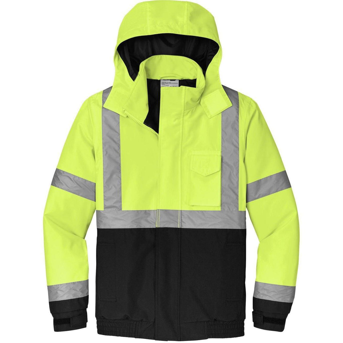 no-logo CornerStone ANSI 107 Class 3 Economy Waterproof Insulated Bomber Jacket
