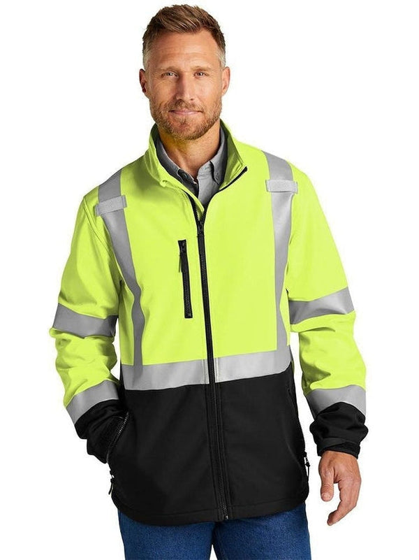 no-logo CornerStone ANSI 107 Class 3 Soft Shell Jacket-Regular-Cornerstone-Thread Logic