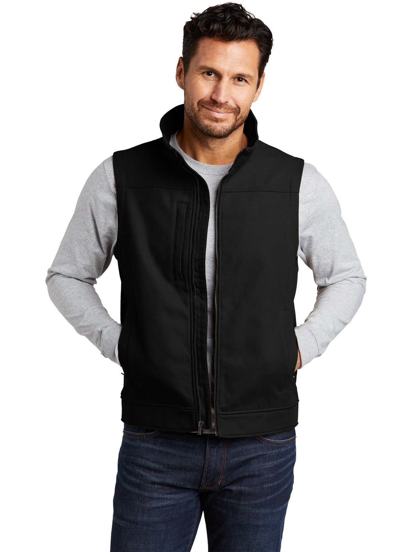 no-logo CornerStone Duck Bonded Soft Shell Vest-Regular-Cornerstone-Thread Logic