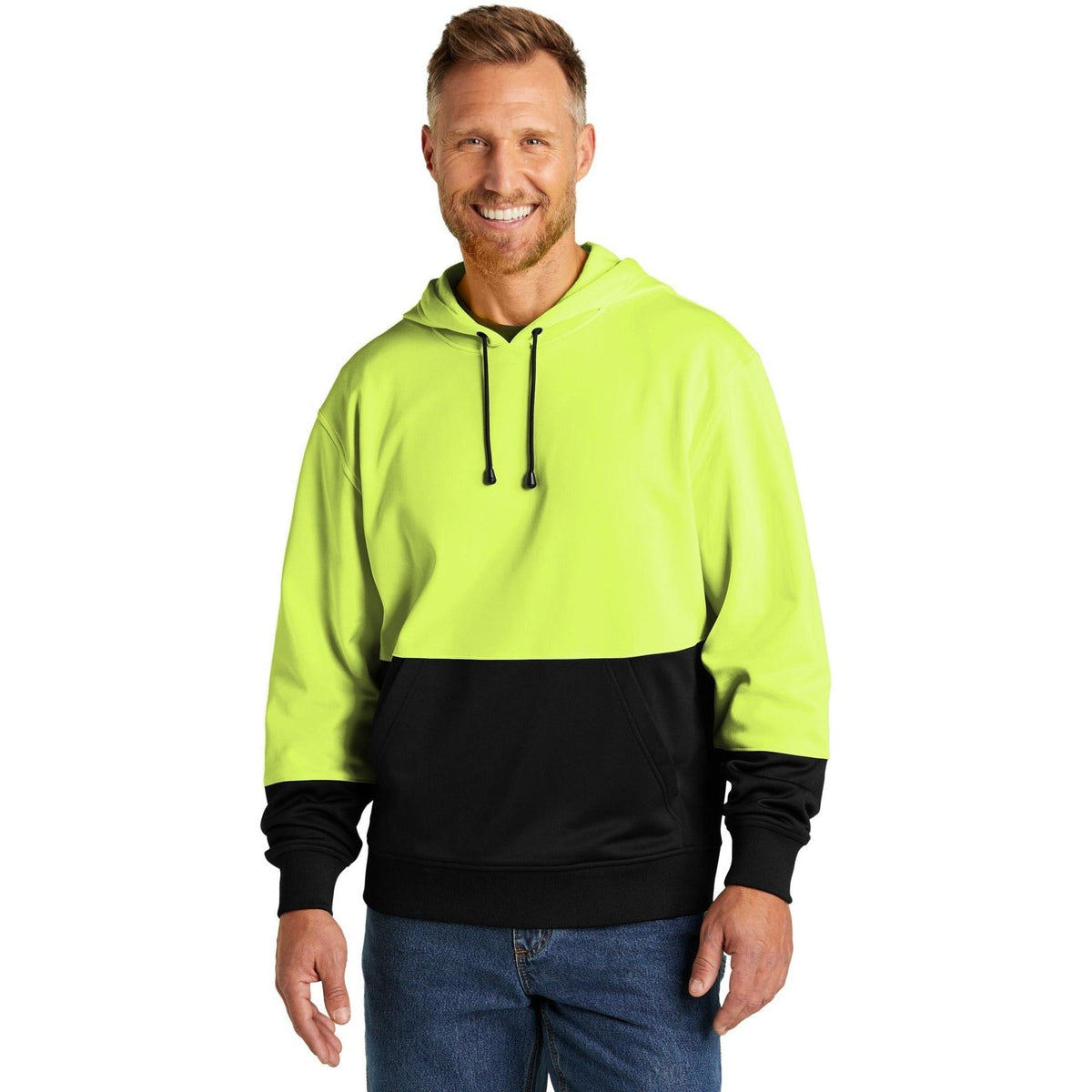 no-logo CornerStone Enhanced Visibility Fleece Pullover Hoodie-Regular-Cornerstone-Thread Logic