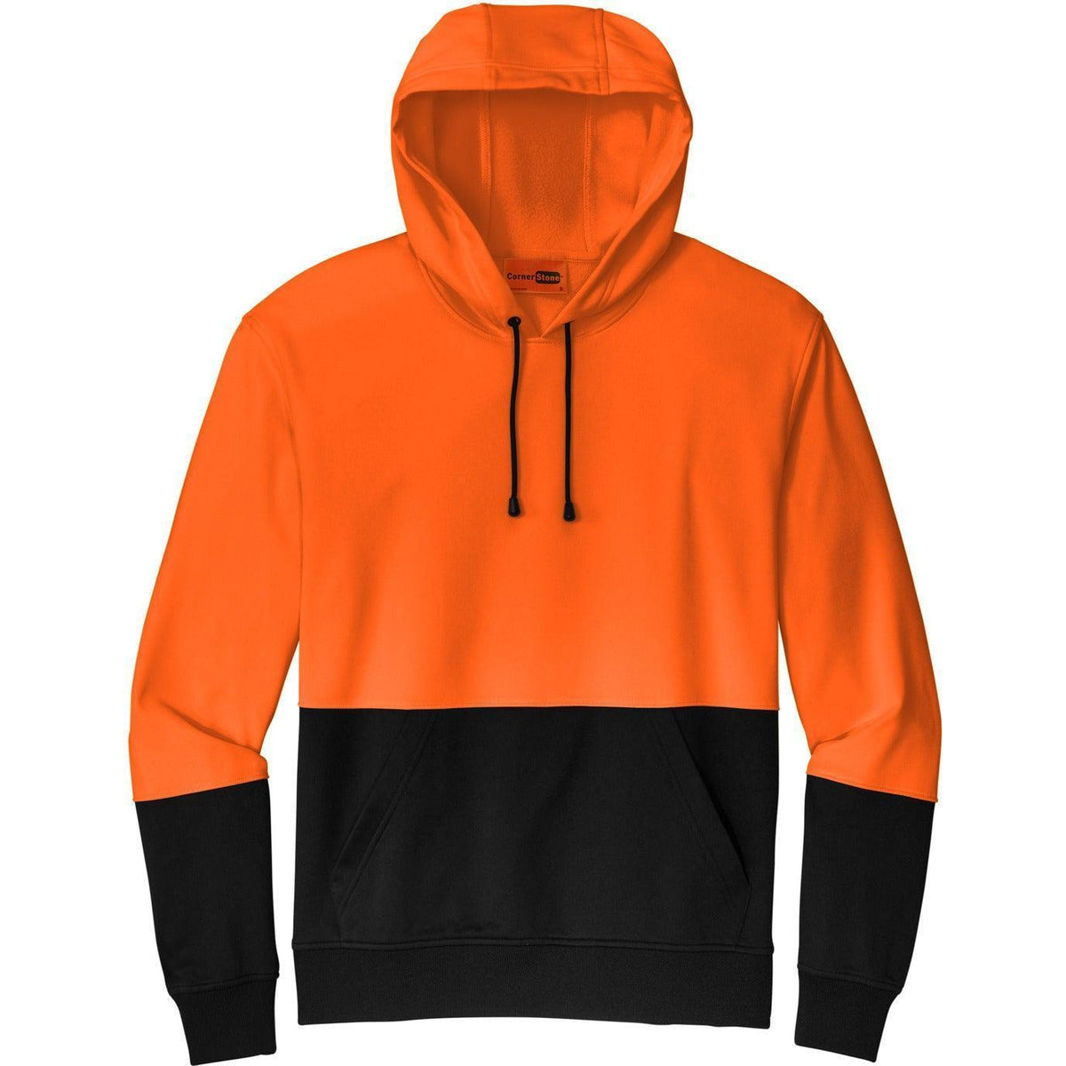 no-logo CornerStone Enhanced Visibility Fleece Pullover Hoodie