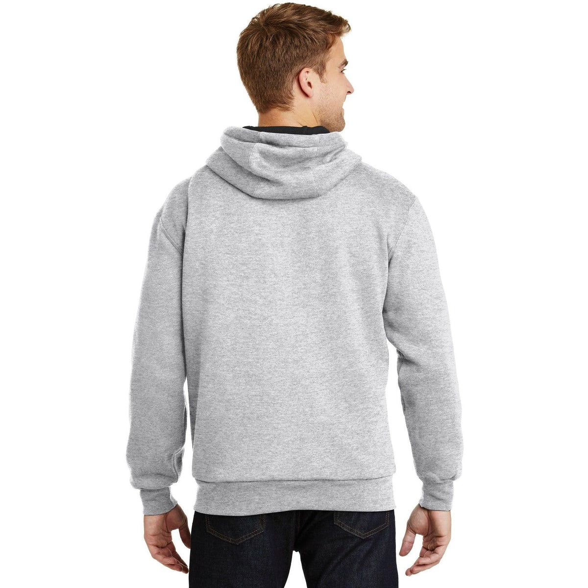 no-logo CornerStone Full-Zip Hooded Sweatshirt with Thermal Lining-Full Zips-Cornerstone-Thread Logic