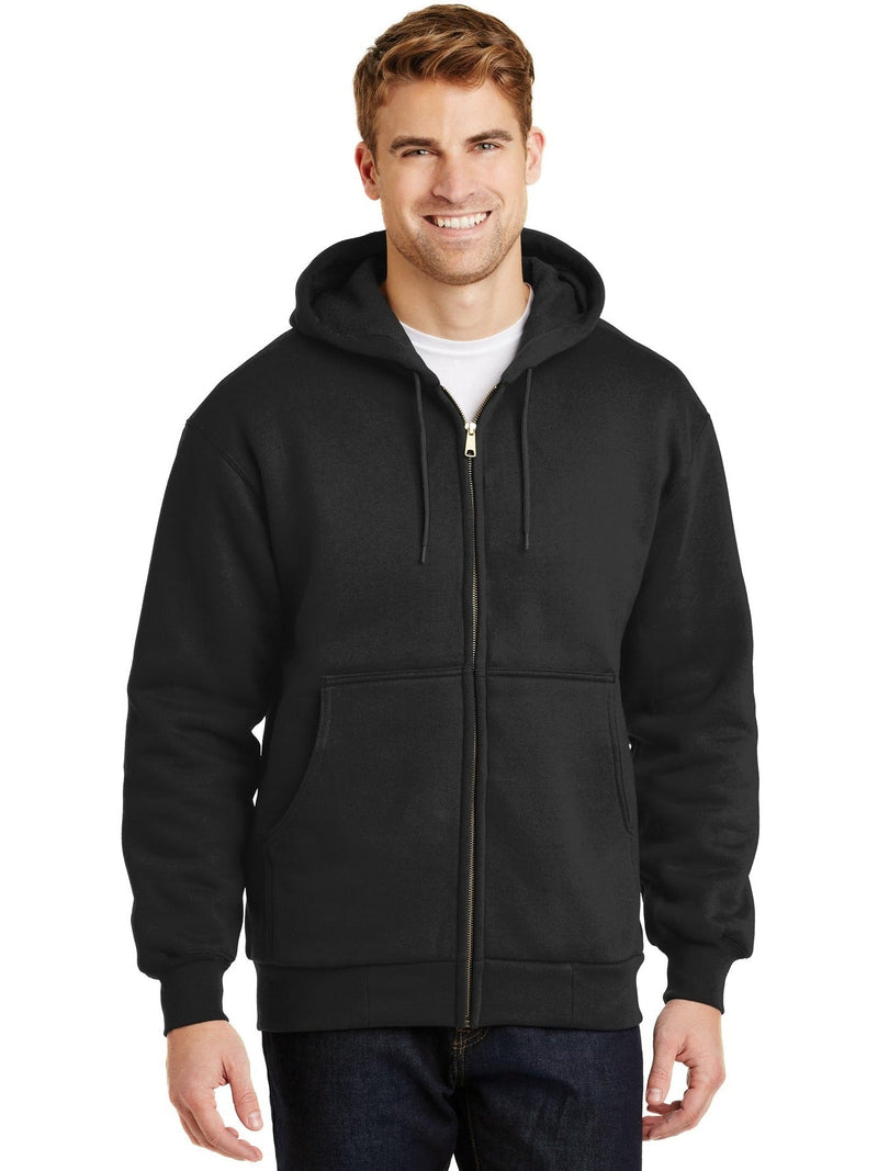no-logo CornerStone Full-Zip Hooded Sweatshirt with Thermal Lining-Regular-Cornerstone-Thread Logic