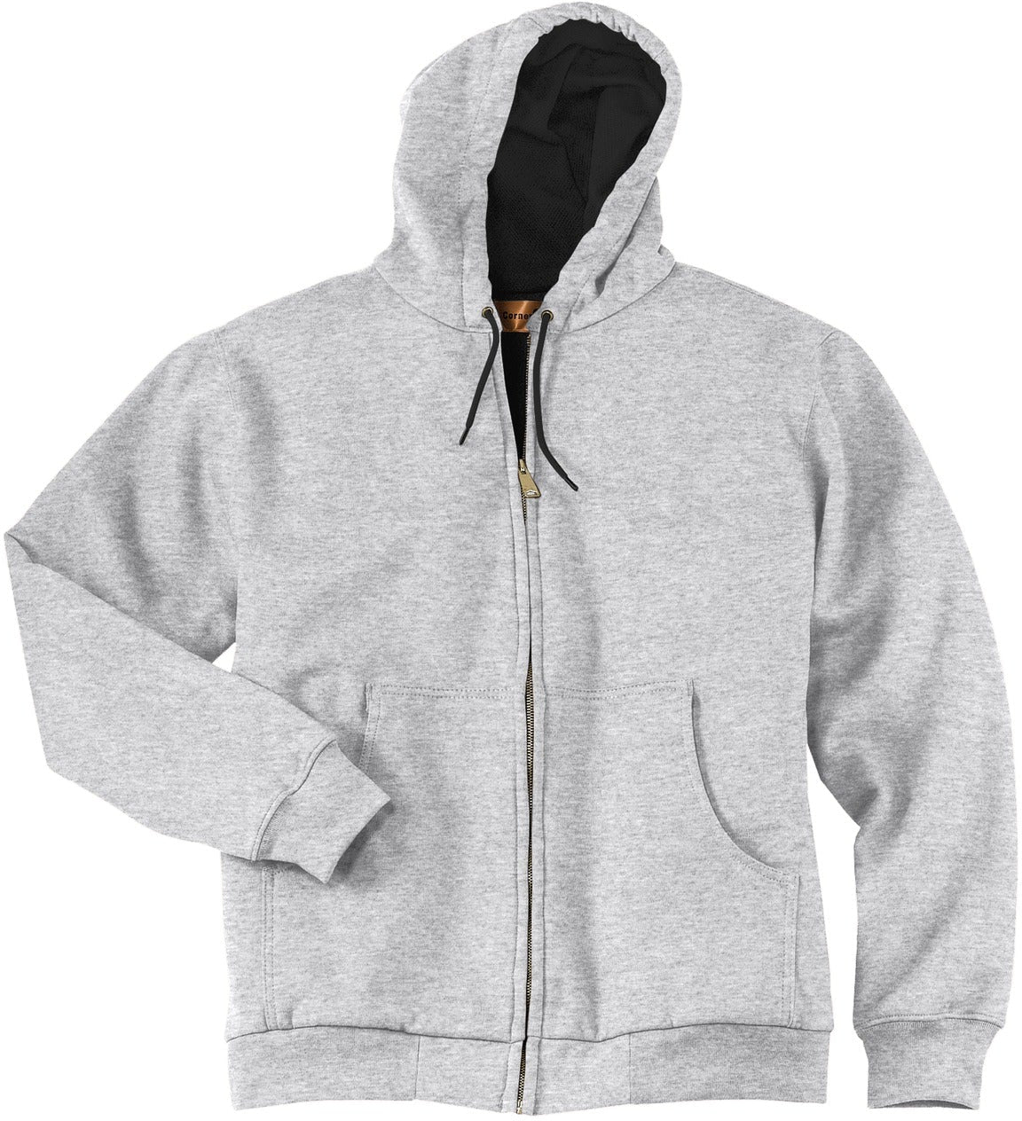 CornerStone Full-Zip Hooded Sweatshirt with Thermal Lining