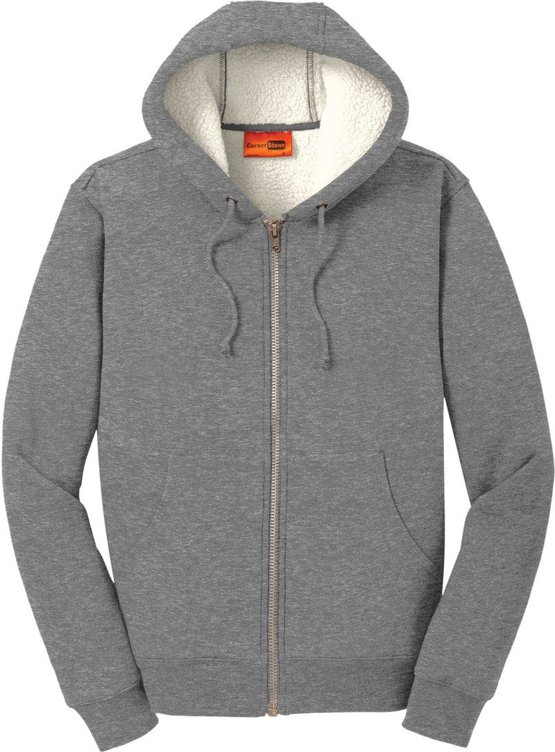 CornerStone Heavyweight Sherpa-Lined Hooded Fleece Jacket