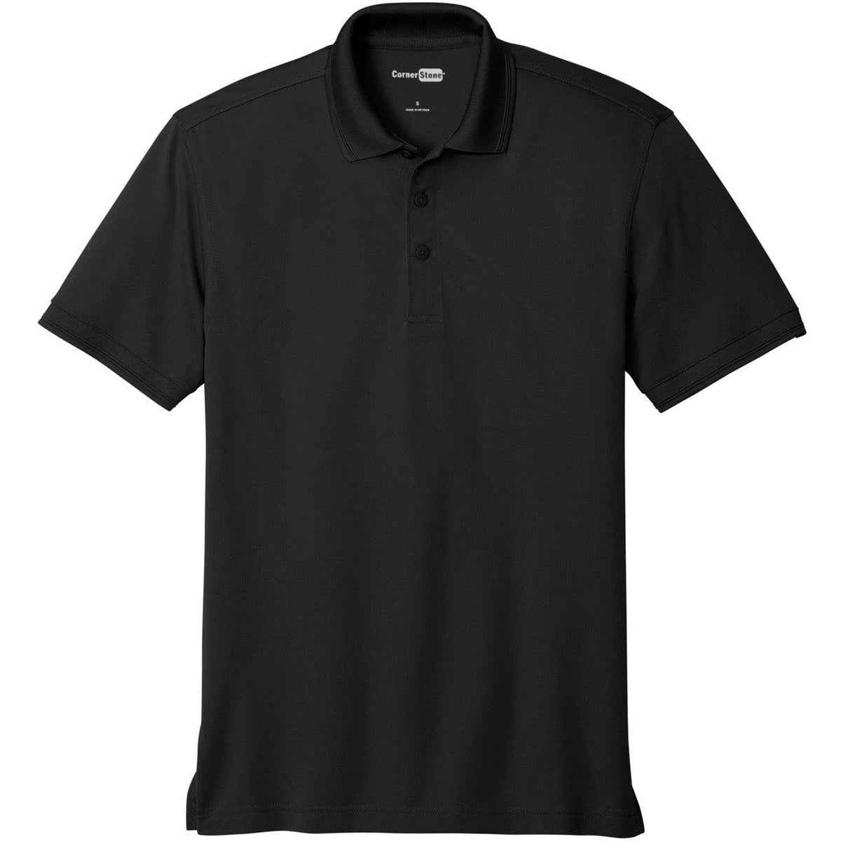 no-logo CornerStone Industrial Snag-Proof Pique Polo-Regular-Cornerstone-Black-XS-Thread Logic