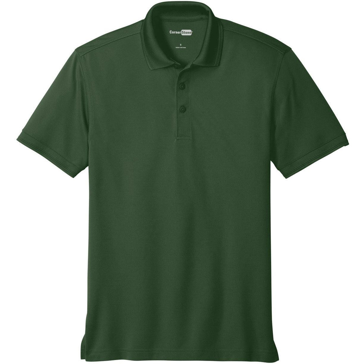 no-logo CornerStone Industrial Snag-Proof Pique Polo-Regular-Cornerstone-Dark Green-XS-Thread Logic