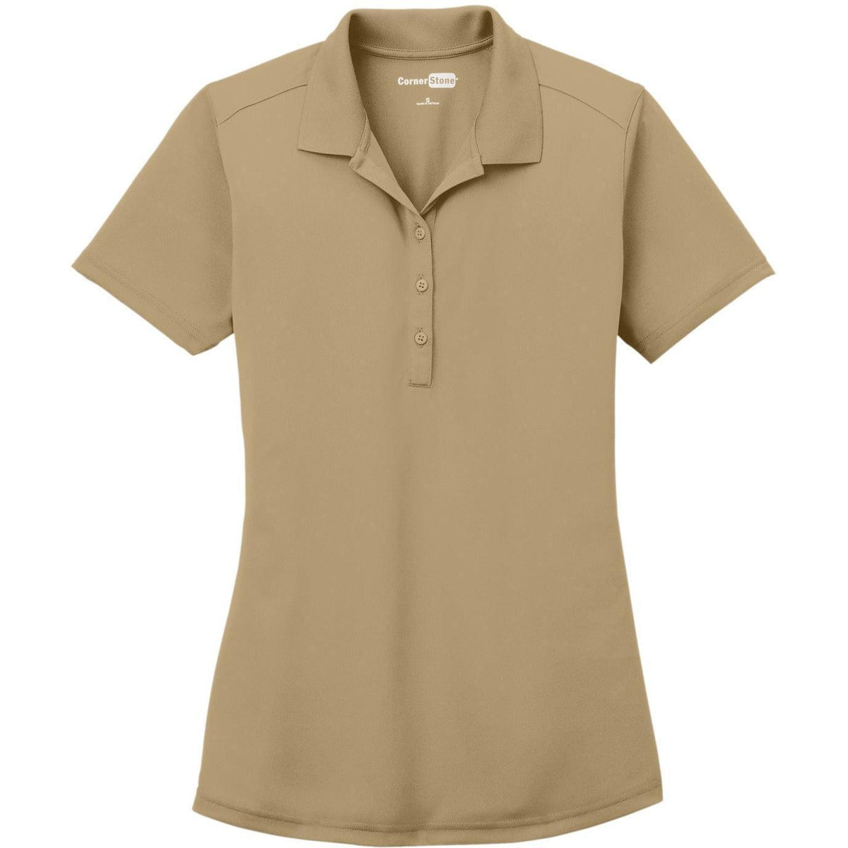 no-logo CornerStone Women's Select Lightweight Snag-Proof Polo-Regular-Cornerstone-Tan-XS-Thread Logic
