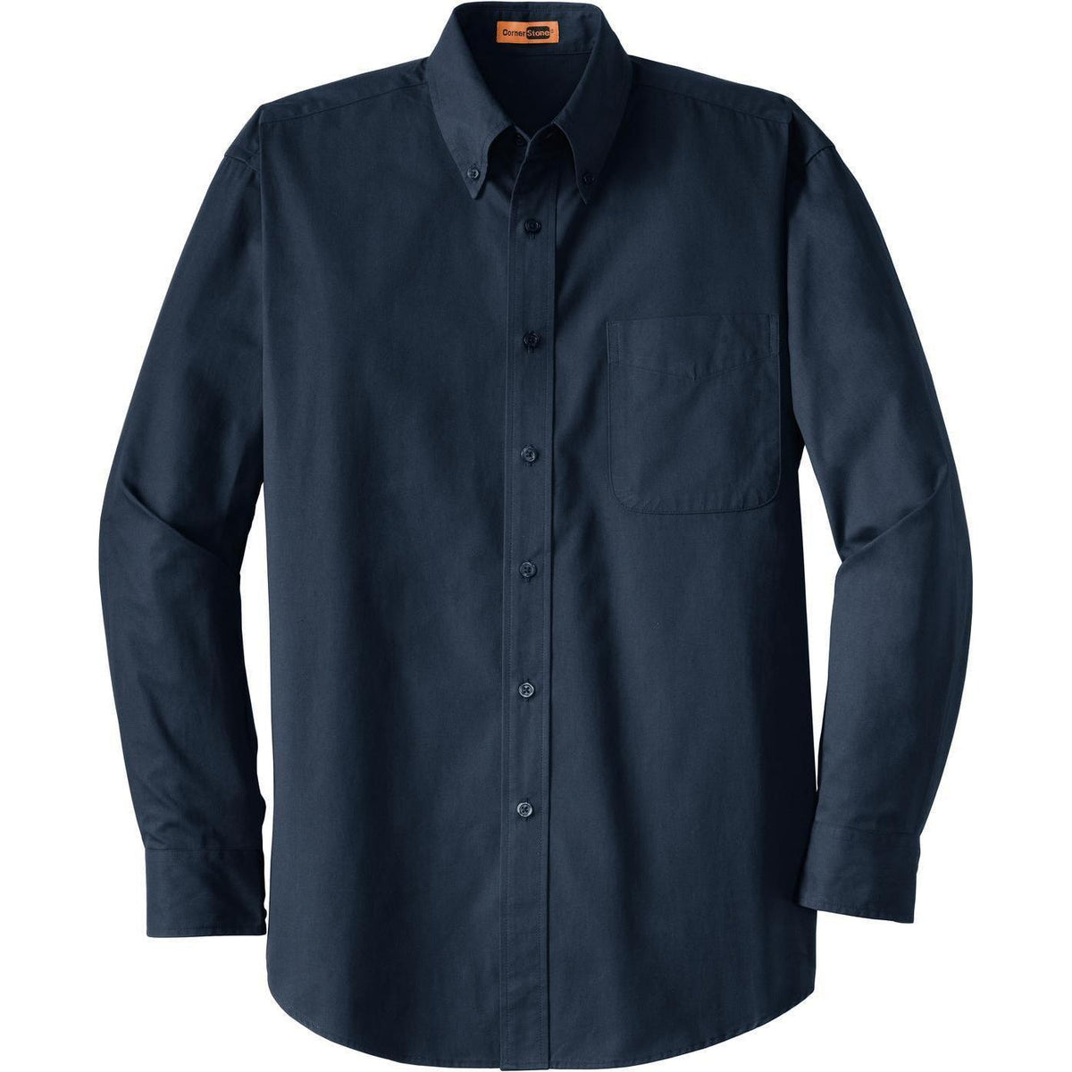 no-logo CornerStone Long Sleeve SuperPro Twill Shirt-Dress Shirts-Cornerstone-Navy-S-Thread Logic
