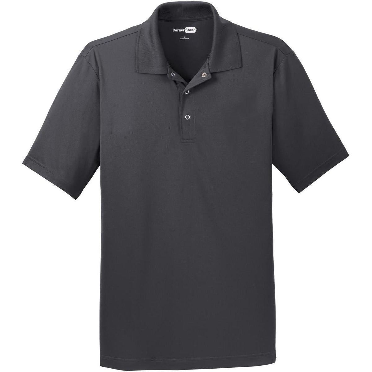 no-logo CornerStone Micropique Gripper Polo-Regular-Cornerstone-Iron Grey-S-Thread Logic