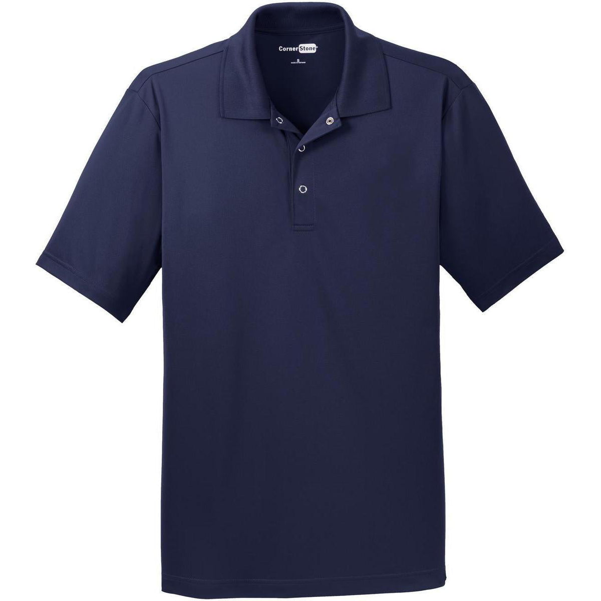 no-logo CornerStone Micropique Gripper Polo-Regular-Cornerstone-True Navy-S-Thread Logic