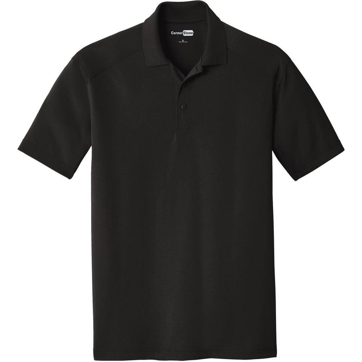 no-logo CornerStone Select Lightweight Snag-Proof Polo Shirt-Regular-Cornerstone-Black-S-Thread Logic