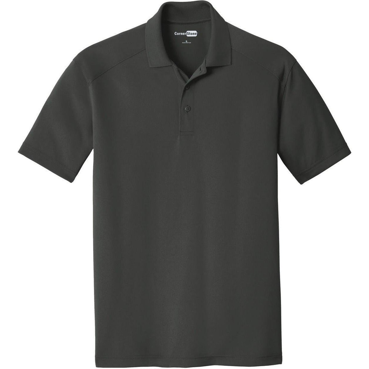 no-logo CornerStone Select Lightweight Snag-Proof Polo Shirt-Regular-Cornerstone-Charcoal-S-Thread Logic