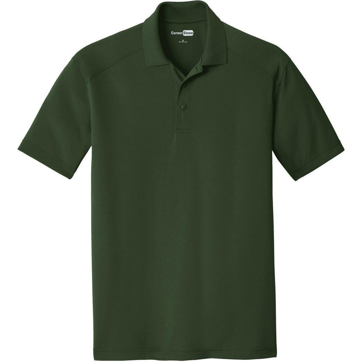 no-logo CornerStone Select Lightweight Snag-Proof Polo Shirt-Regular-Cornerstone-Dark Green-S-Thread Logic