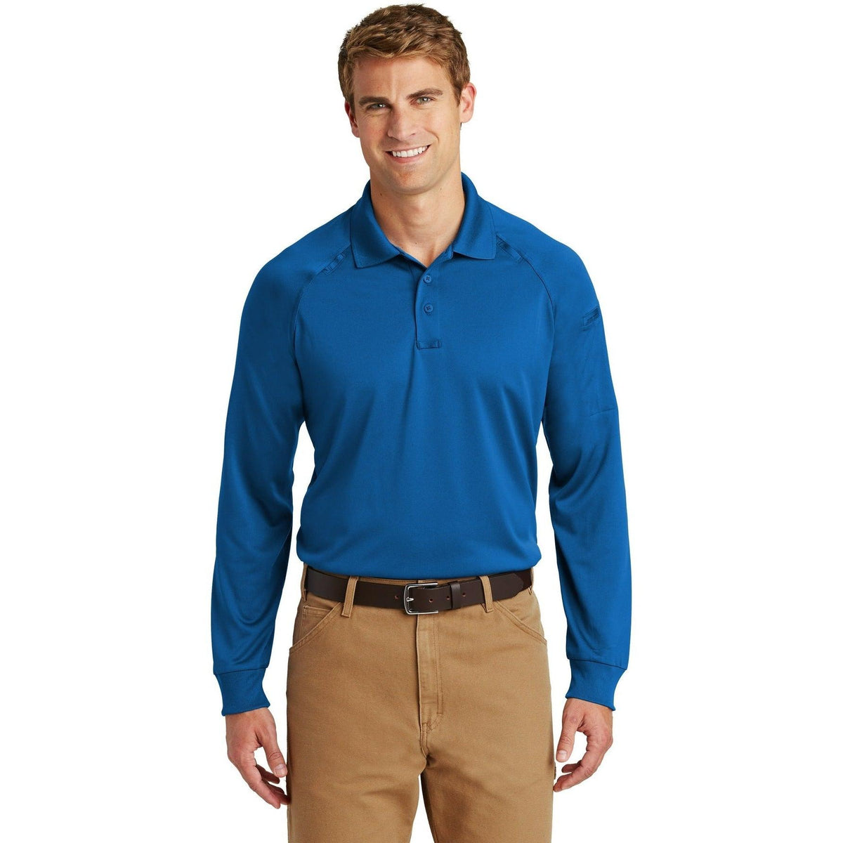 no-logo CornerStone Select Long Sleeve Snag-Proof Tactical Polo-Regular-Cornerstone-Thread Logic