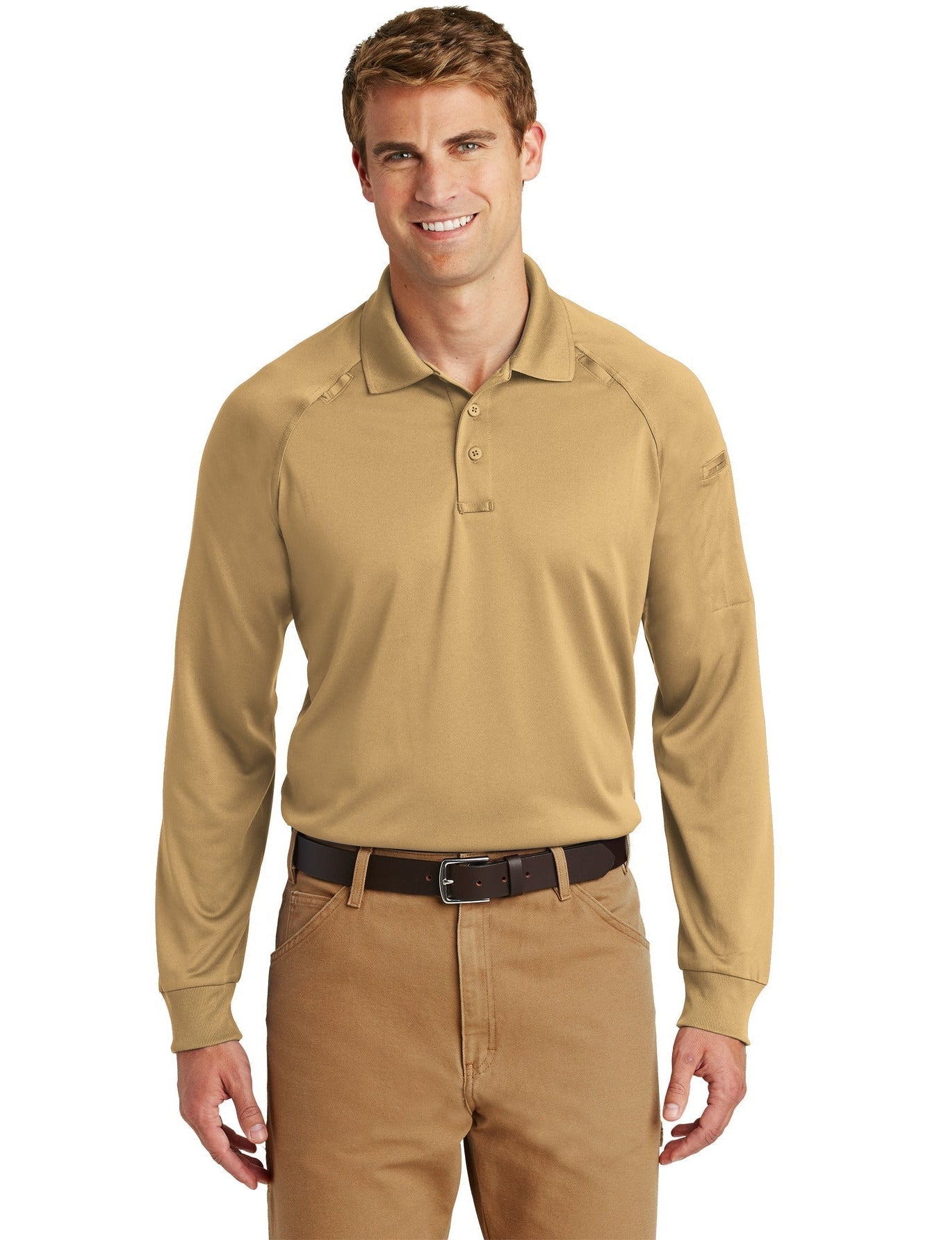 no-logo CornerStone Select Long Sleeve Snag-Proof Tactical Polo-Regular-Cornerstone-Thread Logic