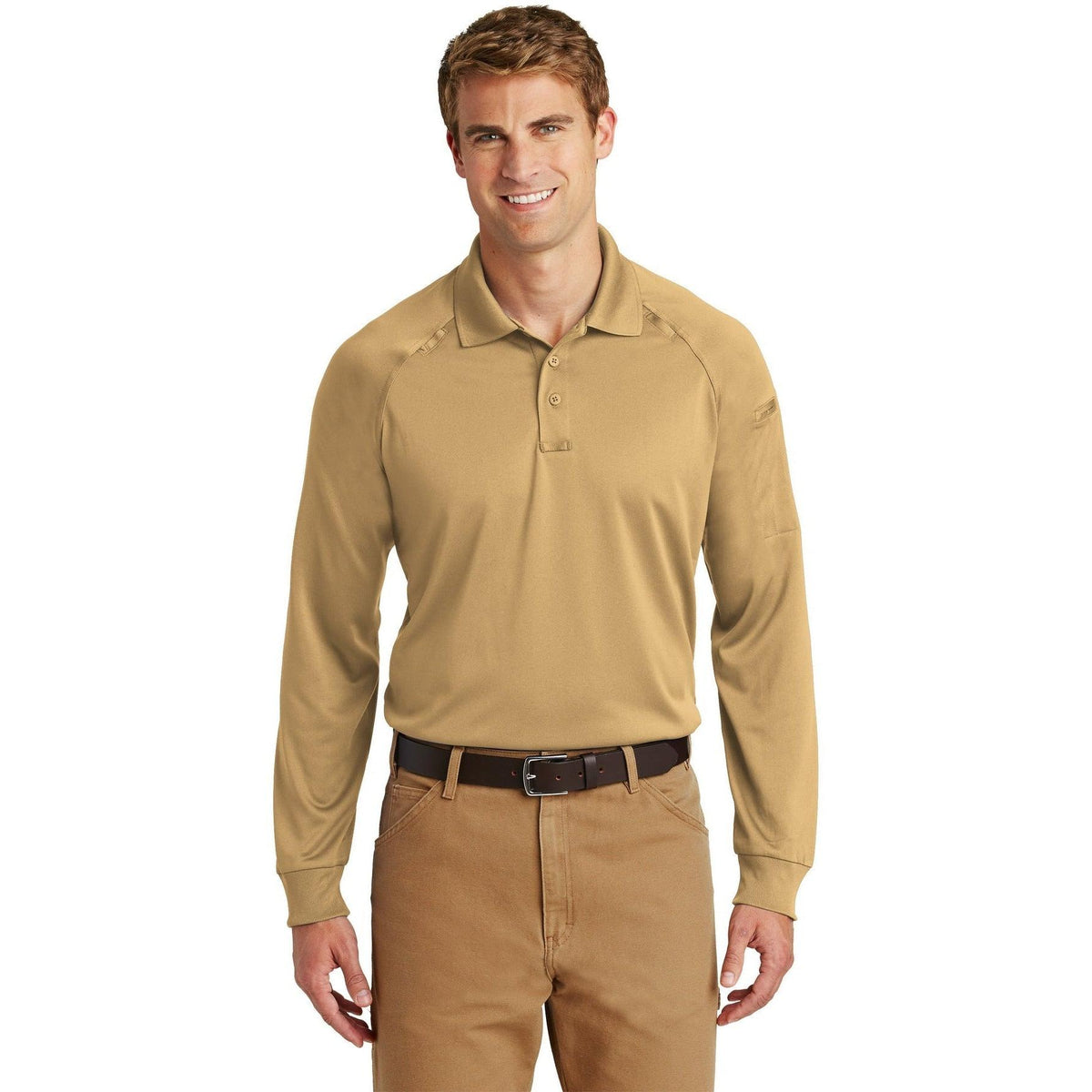 no-logo CornerStone Select Long Sleeve Snag-Proof Tactical Polo-Regular-Cornerstone-Thread Logic