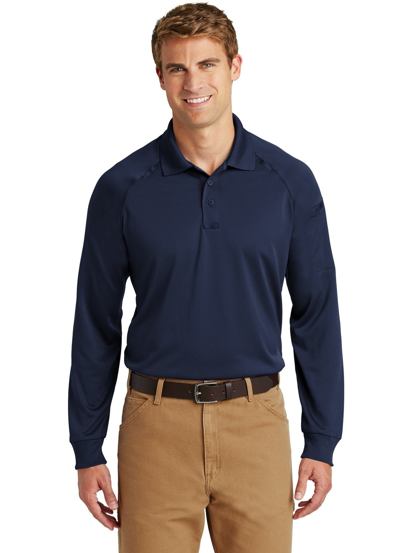 no-logo CornerStone Select Long Sleeve Snag-Proof Tactical Polo-Regular-Cornerstone-Thread Logic