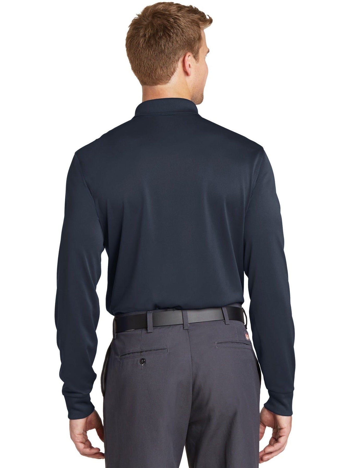 no-logo CornerStone Select Snag-Proof Long Sleeve Polo-Regular-Cornerstone-Thread Logic