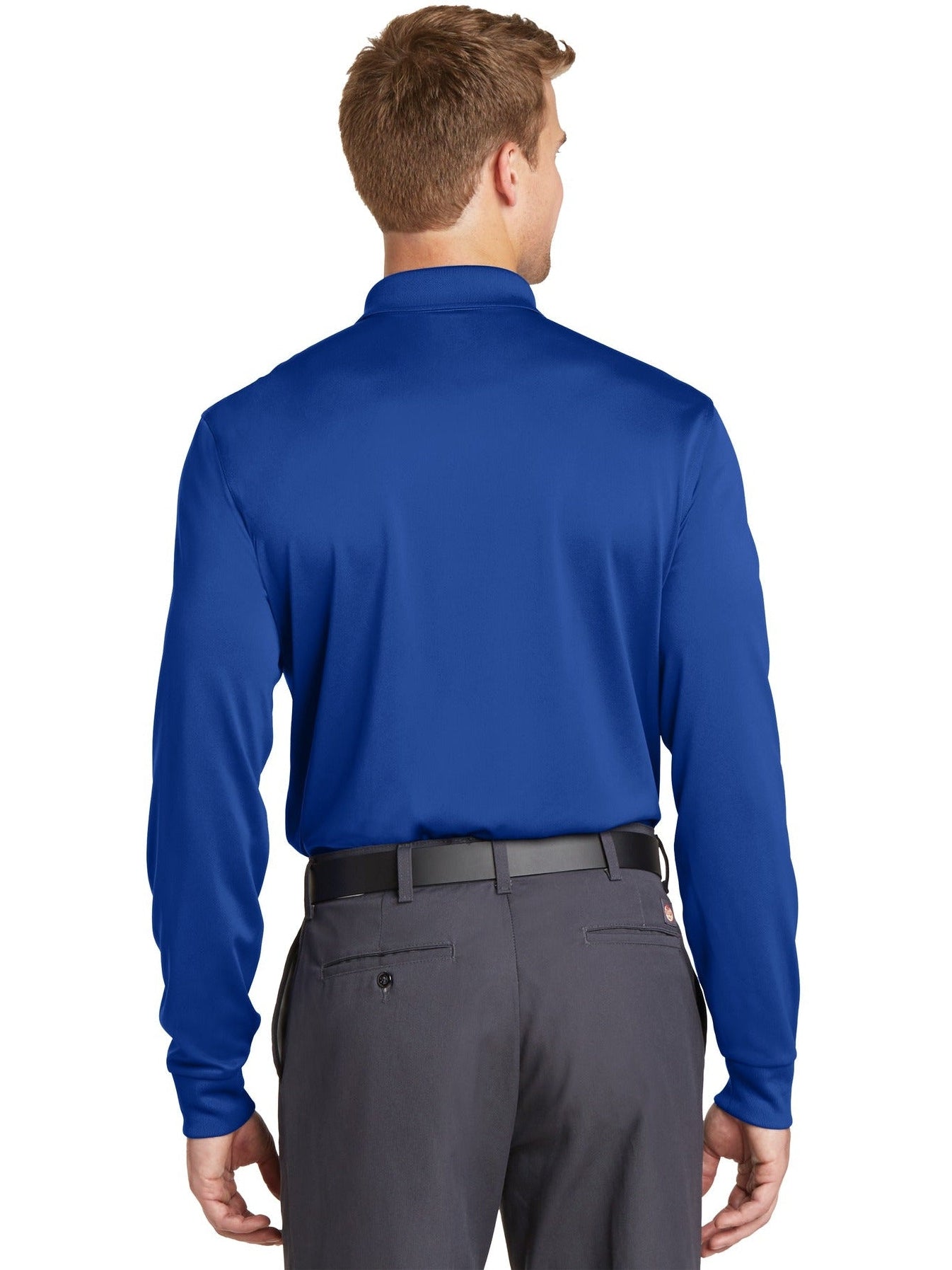 no-logo CornerStone Select Snag-Proof Long Sleeve Polo-Regular-Cornerstone-Thread Logic