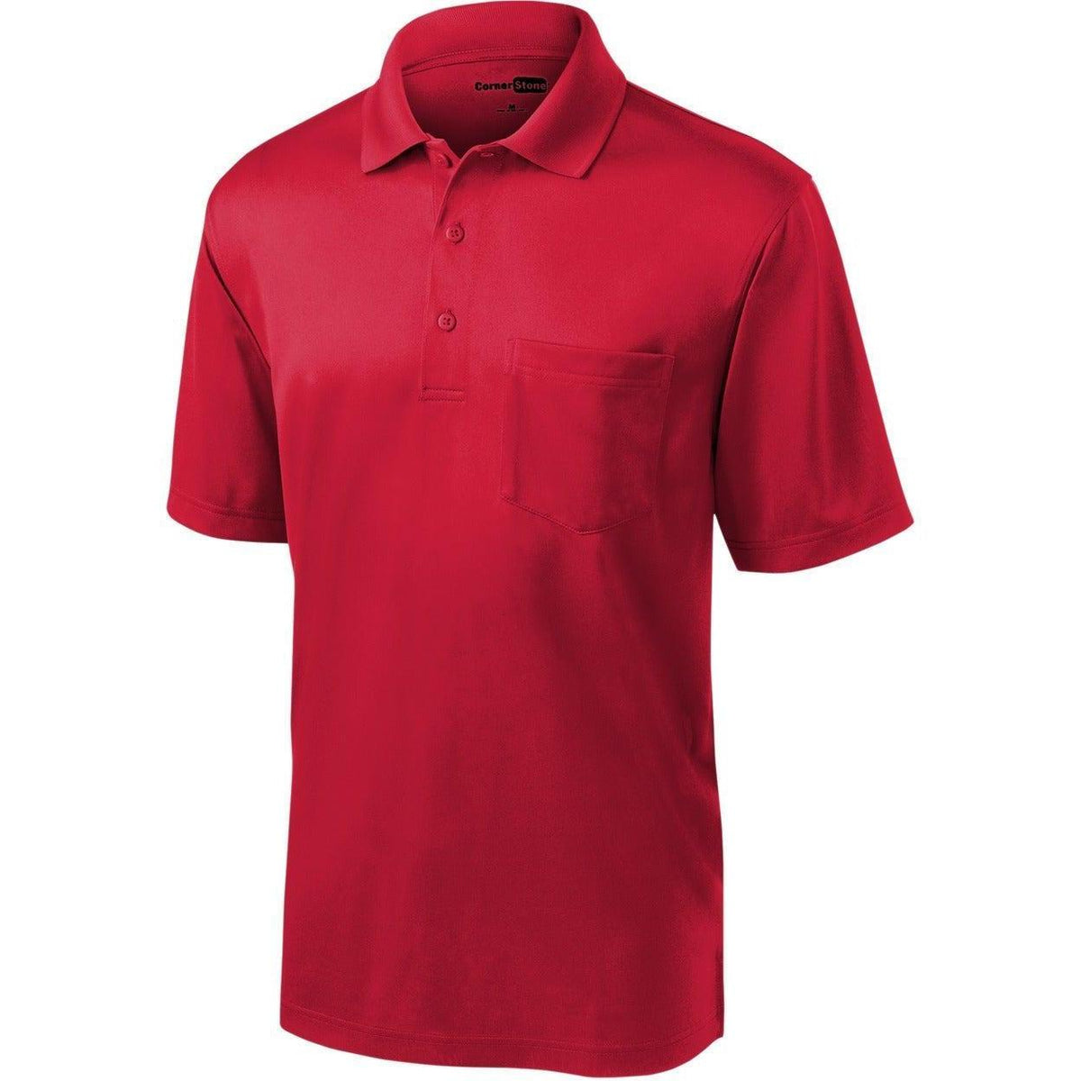 no-logo CornerStone Select Snag-Proof Pocket Polo-Regular-Cornerstone-Red-S-Thread Logic
