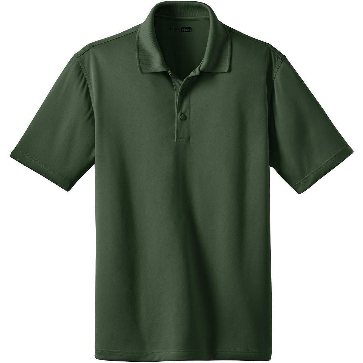 no-logo CornerStone Select Snag-Proof Polo Shirt-Regular-Cornerstone-Dark Green-S-Thread Logic