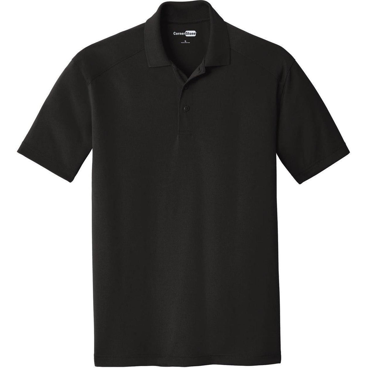 no-logo CornerStone Tall Select Lightweight Snag-Proof Polo Shirt-Regular-Cornerstone-Black-LT-Thread Logic