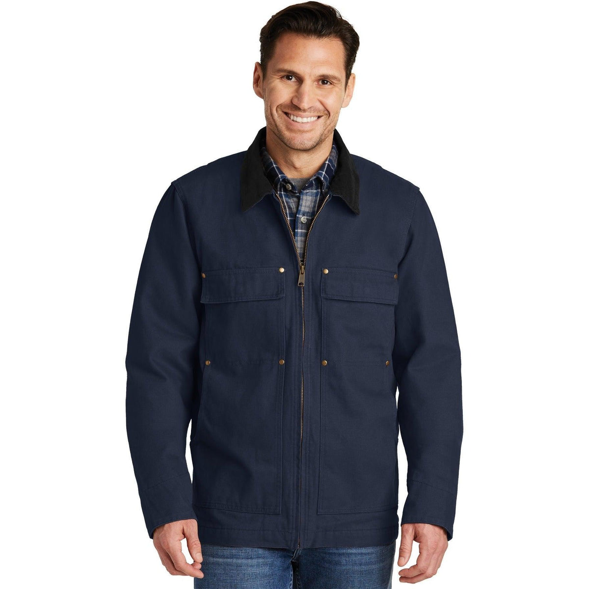 no-logo CornerStone Washed Duck Cloth Chore Coat-Active-Cornerstone-Thread Logic