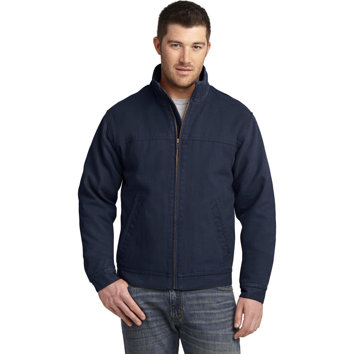 no-logo CornerStone Washed Duck Cloth Flannel-Lined Work Jacket-Regular-Cornerstone-Thread Logic