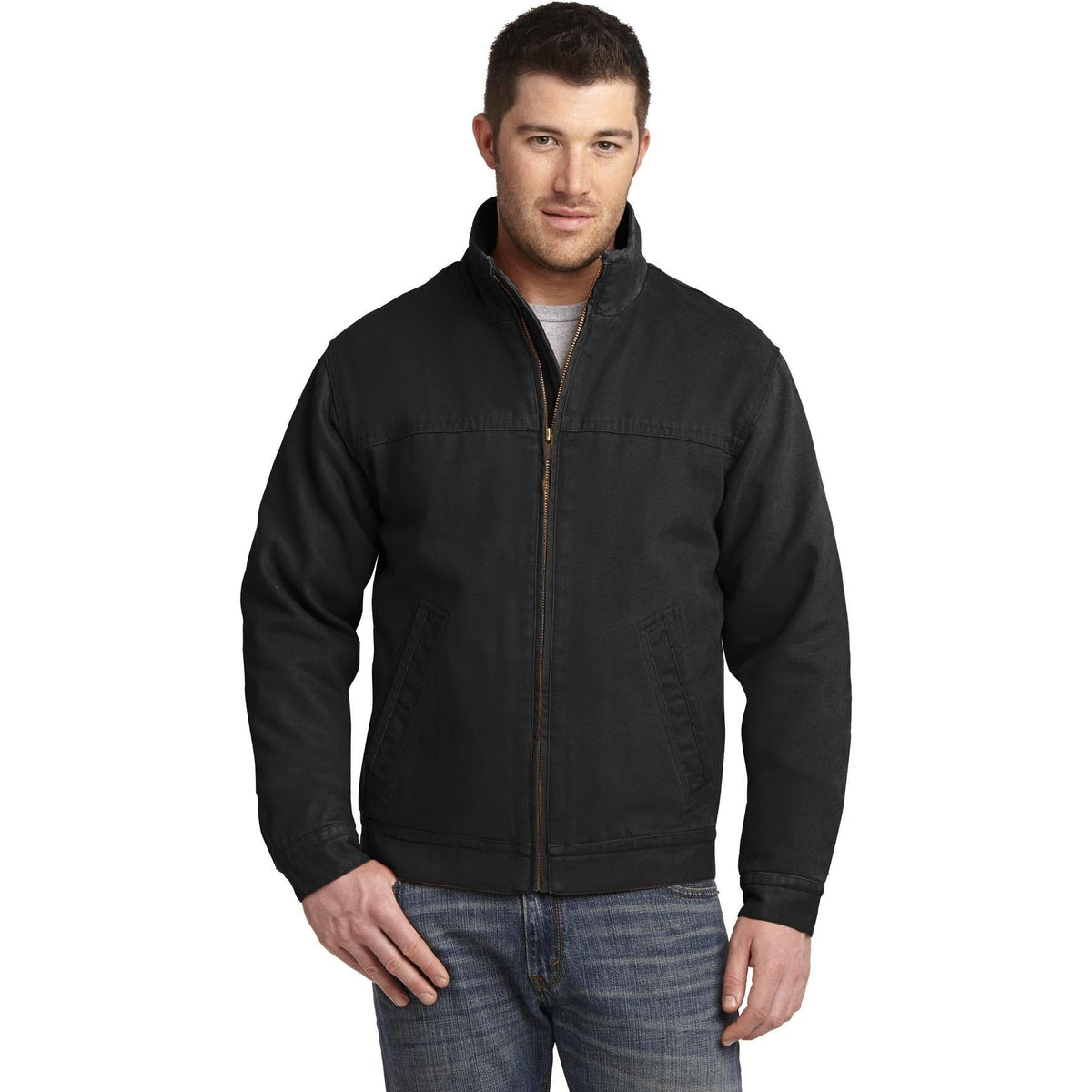 no-logo CornerStone Washed Duck Cloth Flannel-Lined Work Jacket-Regular-Cornerstone-Thread Logic