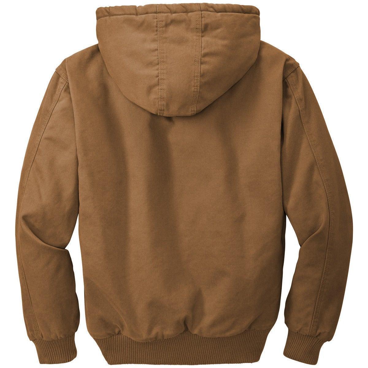 no-logo CornerStone Washed Duck Cloth Insulated Hooded Work Jacket-Regular-Cornerstone-Thread Logic