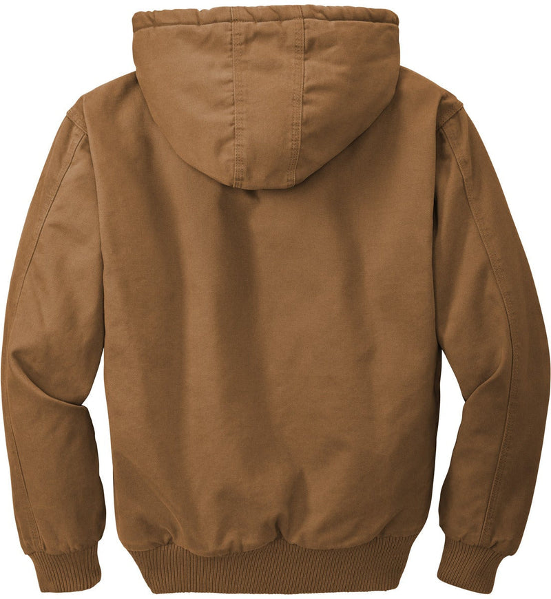no-logo CornerStone Washed Duck Cloth Insulated Hooded Work Jacket-Regular-Cornerstone-Thread Logic