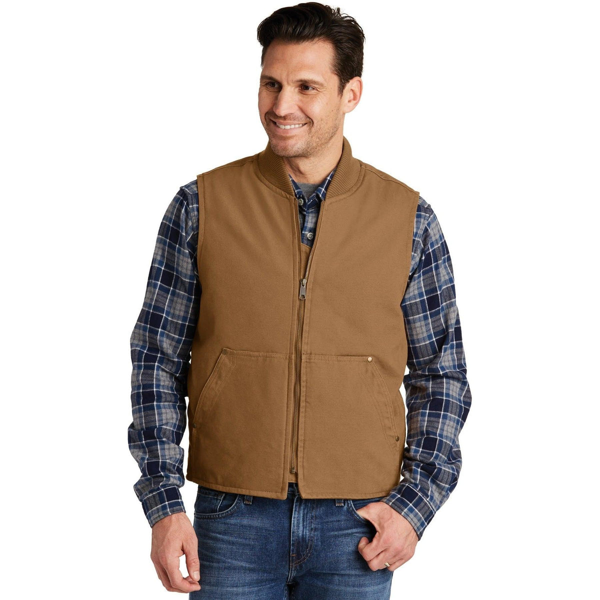 no-logo CornerStone Washed Duck Cloth Vest-Vests-Cornerstone-Thread Logic