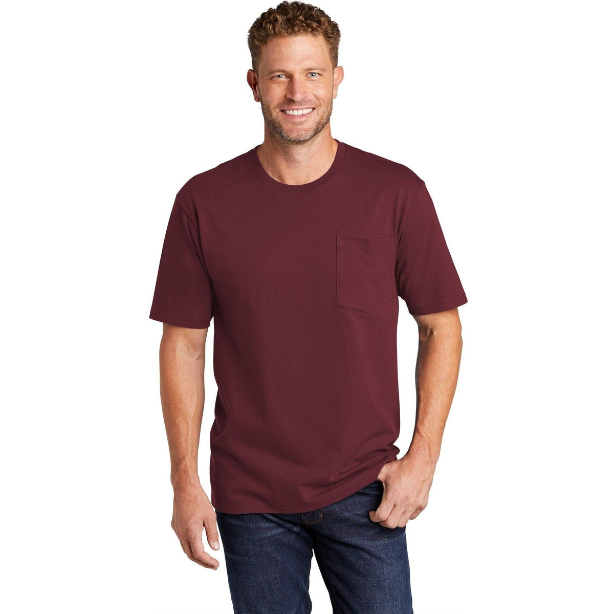 no-logo CornerStone Workwear Pocket Tee-Polos-Cornerstone-Thread Logic