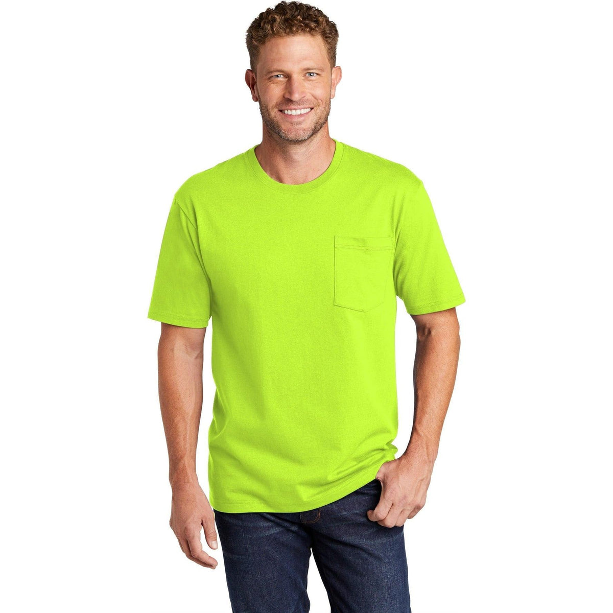 no-logo CornerStone Workwear Pocket Tee-Polos-Cornerstone-Thread Logic