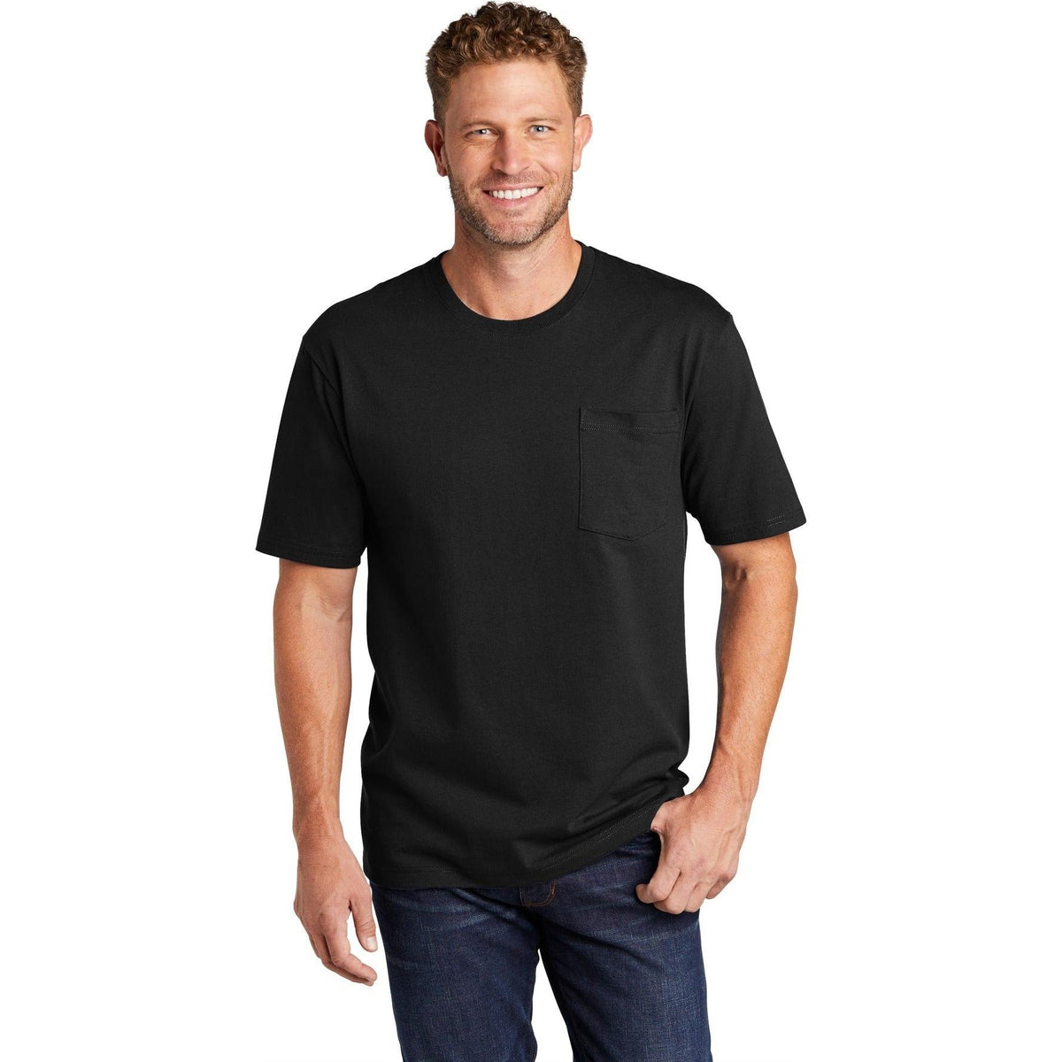 no-logo CornerStone Workwear Pocket Tee-Polos-Cornerstone-Thread Logic