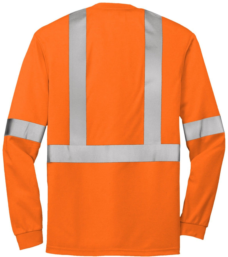 no-logo Cornerstone ANSI 107 Class 2 Long Sleeve Safety T-Shirt-Regular-CornerStone-Thread Logic