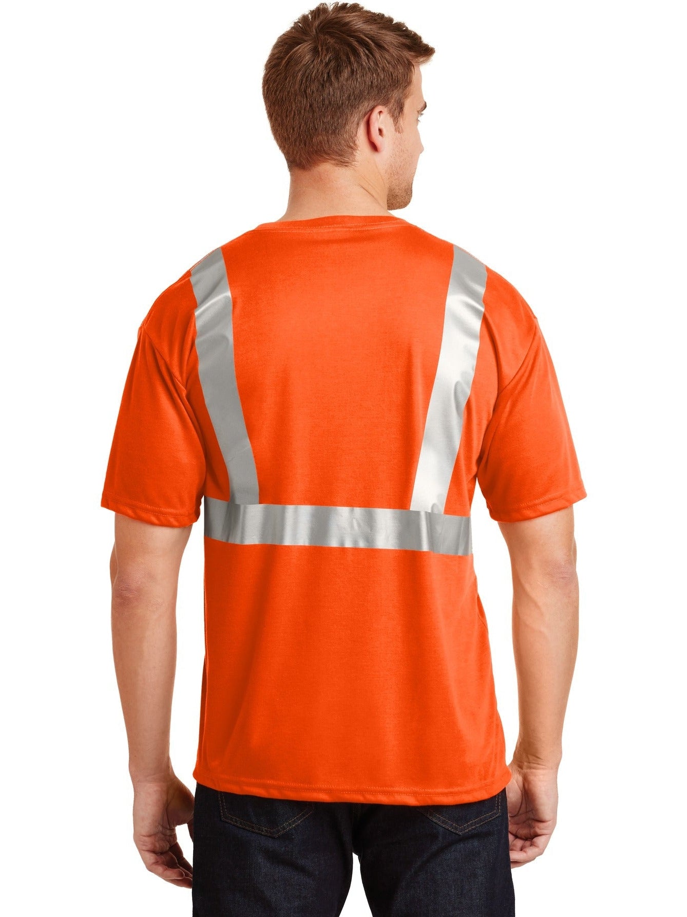no-logo Cornerstone ANSI 107 Class 2 Safety T-Shirt-Regular-CornerStone-Thread Logic