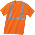 Cornerstone ANSI 107 Class 2 Safety T-Shirt-Regular-CornerStone-Safety Orange/Reflective-S-Thread Logic