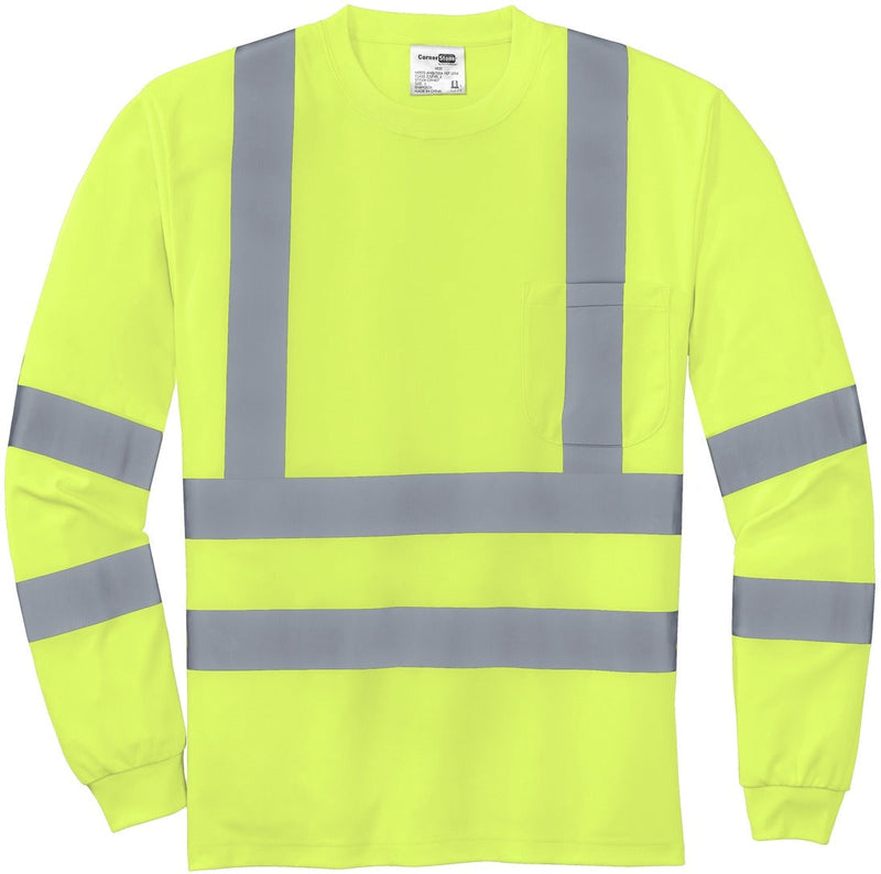 Cornerstone ANSI 107 Class 3 Long Sleeve Snag-Resistant Reflective T-Shirt