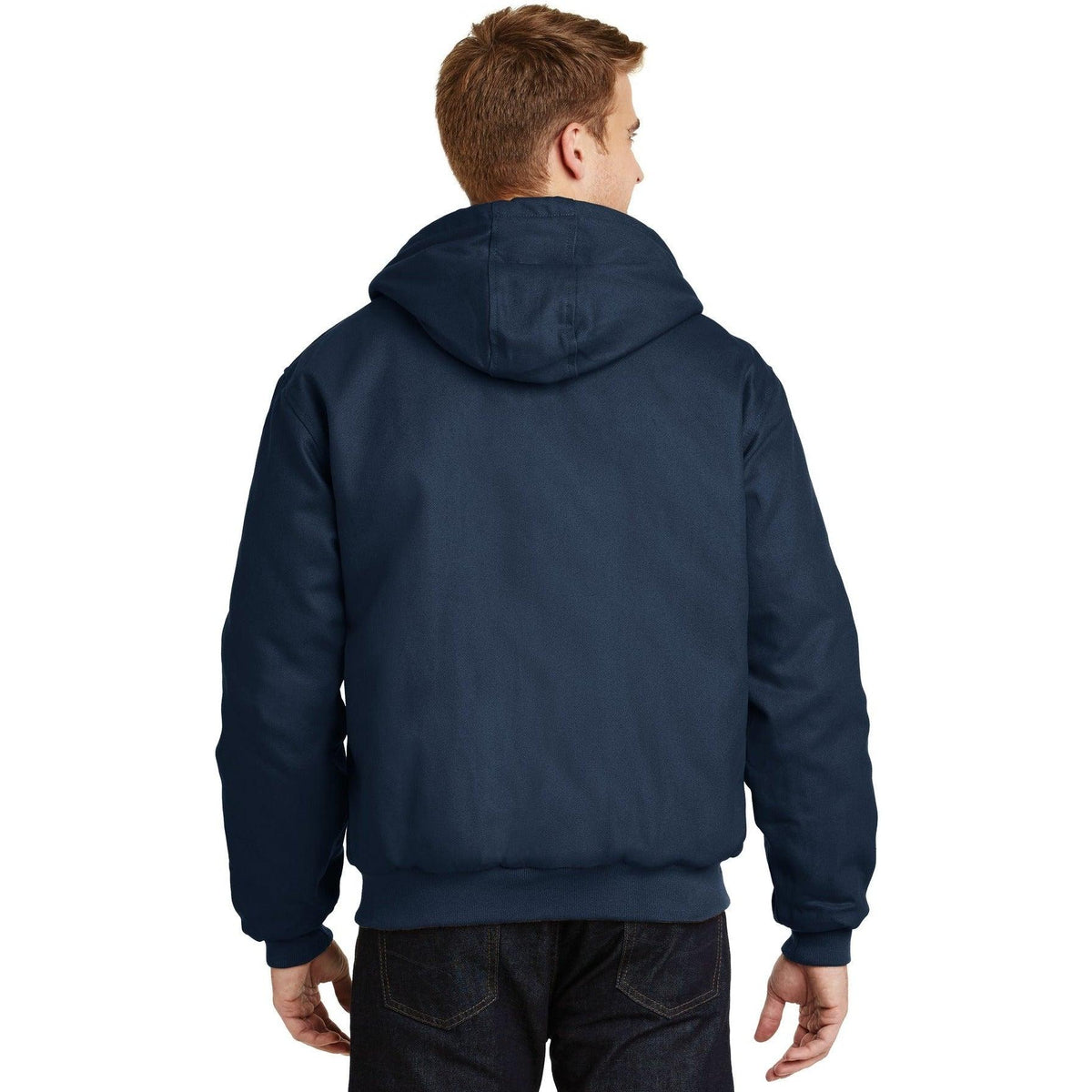 no-logo CornerStone Duck Cloth Hooded Work Jacket-Regular-Cornerstone-Thread Logic