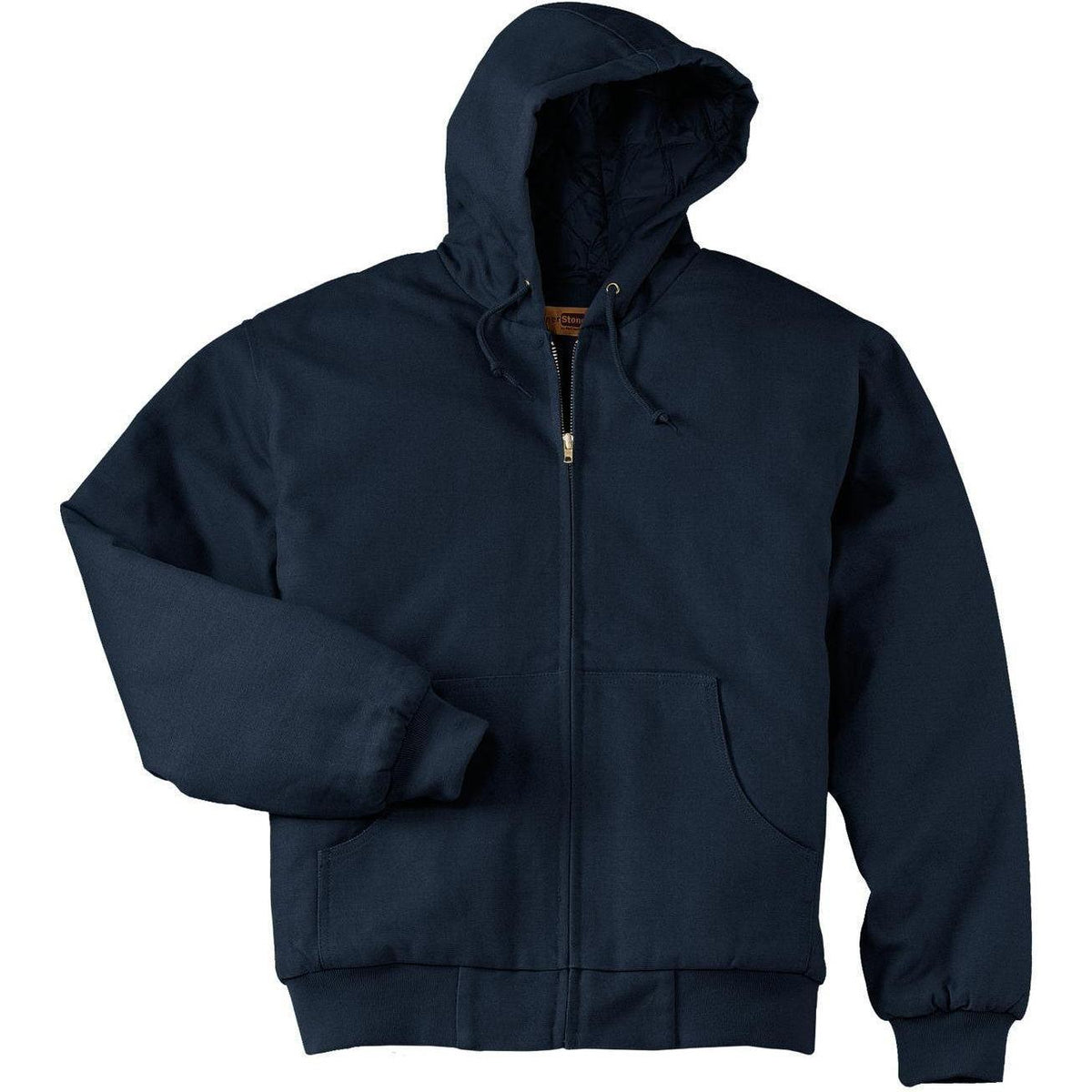 no-logo CornerStone Duck Cloth Hooded Work Jacket-Regular-Cornerstone-Navy-S-Thread Logic