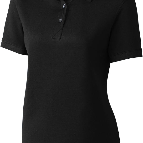 Plain black 2025 polo shirt womens