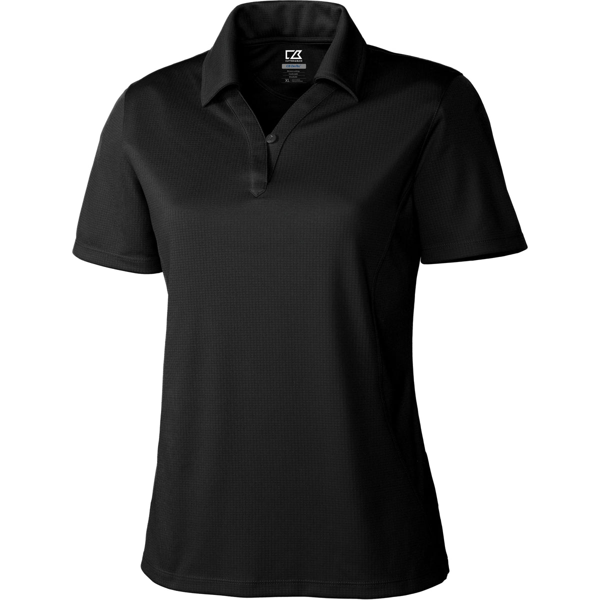 no-logo Cutter & Buck Women's DryTec Genre Polo-Ladies Polos-Cutter&Buck-Black-XS-Thread Logic