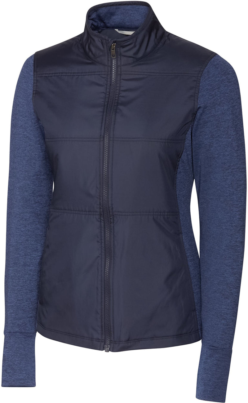 OUTLET-Cutter & Buck Ladies Long Sleeve Stealth Full Zip